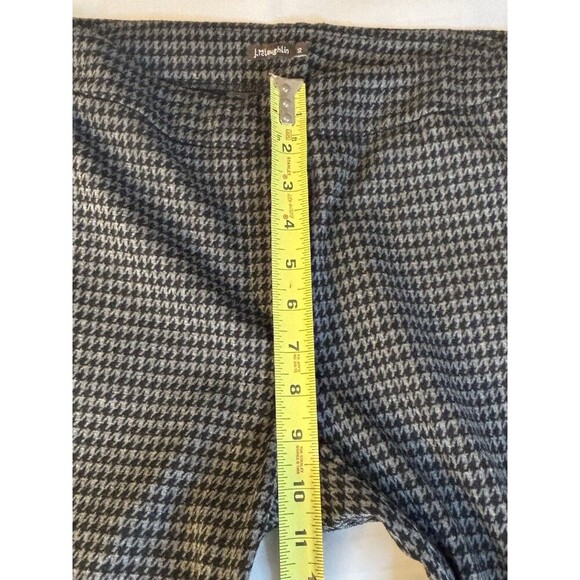 J. MCLAUGHLIN Houndstooth Pants Women 12 Pull On Knit Stretch Tapered Pockets - Picture 10 of 11
